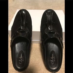 Cole Haan&Nike Air Suede and Patent Leather Mules